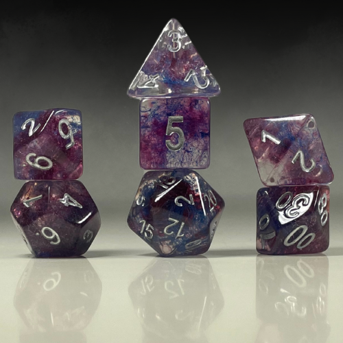 Sun Forge - RPG Dice Set - Void Star Cotton (7stk)