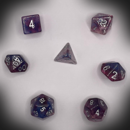 Sun Forge - RPG Dice Set - Void Star Cotton (7stk)