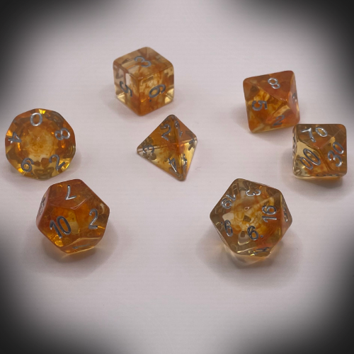 Sun Forge - RPG Dice Set - True Flame Cotton (7stk)
