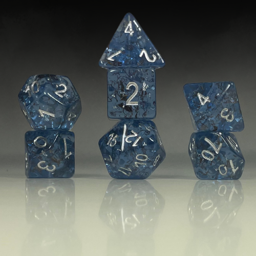 Sun Forge - RPG Dice Set - Frost Night Fireworks (7stk)