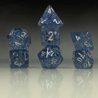 Sun Forge - RPG Dice Set - Frost Night Fireworks (7stk)