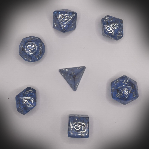 Sun Forge - RPG Dice Set - Frost Night Fireworks (7stk)