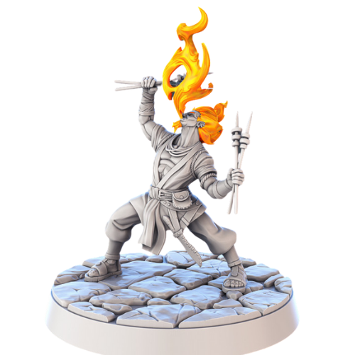Dungeons & Dragons - STL Miniatures - Genasi F