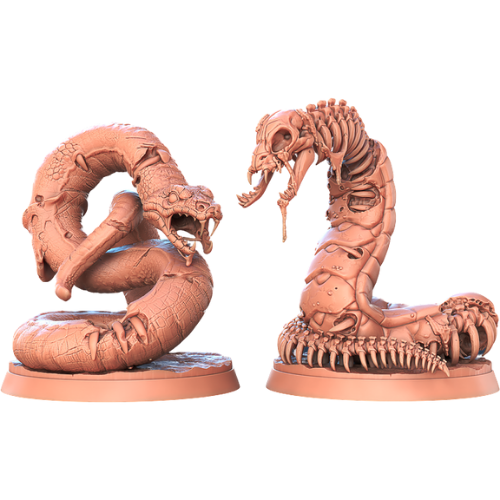 Dungeons & Dragons - STL Miniatures - Ghoul Snakes (2 miniatures)