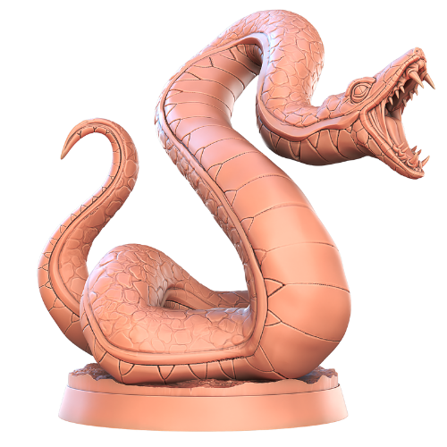Dungeons & Dragons - STL Miniatures - Giant Snakes (2 miniatures)