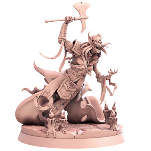 Dungeons & Dragons - STL Miniatures - Graveyard Wraith with Axe