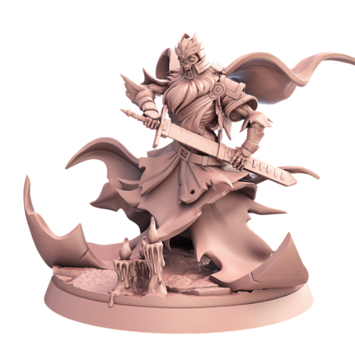 Dungeons & Dragons - STL Miniatures - Graveyard Wraith with Sword