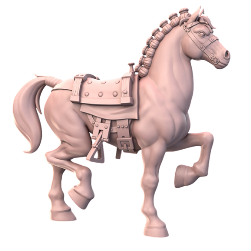 Dungeons & Dragons - STL Miniatures - Horse B