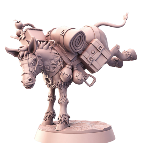 Dungeons & Dragons - STL Miniatures - Horse C (Donkey)