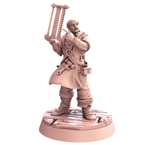 Dungeons & Dragons - STL Miniatures - Male Carpenter
