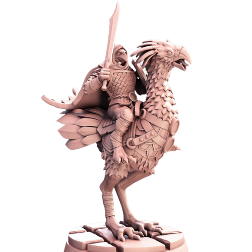 Dungeons & Dragons - STL Miniatures - Kenku on Birdmount