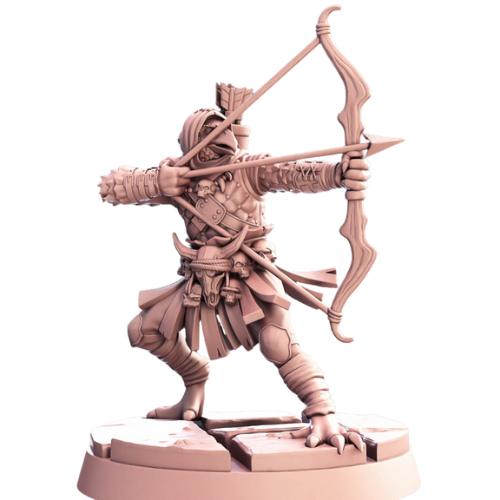 Dungeons & Dragons - STL Miniatures - Kenku with Bow Aiming