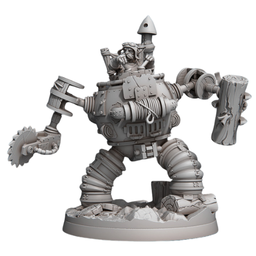 Dungeons & Dragons - STL Miniatures - Lumberjacks Mech