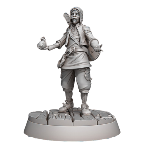 Dungeons & Dragons - STL Miniatures - Customer with money bag