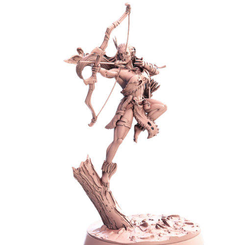 Dungeons & Dragons - STL Miniatures - Orc Warband Female Archer