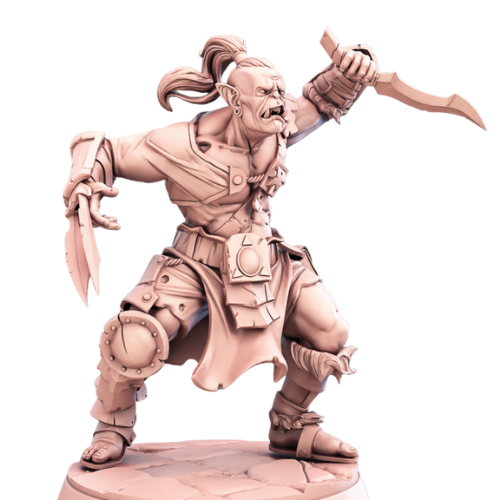 Dungeons & Dragons - STL Miniatures - Orc Warrior