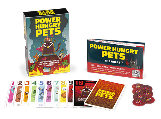 Power Hungry Pets - Kortspil - 2-6 Spillere - Fra 7 År