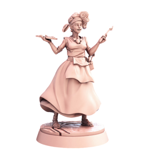 Dungeons & Dragons - STL Miniatures - Human Female Painter