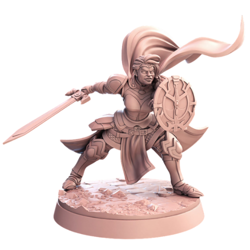 Dungeons & Dragons - STL Miniatures - Human Female Paladin