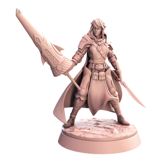 Dungeons & Dragons - STL Miniatures - Elf Female Paladin