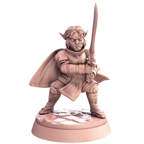 Dungeons & Dragons - STL Miniatures - Halfling Male Paladin