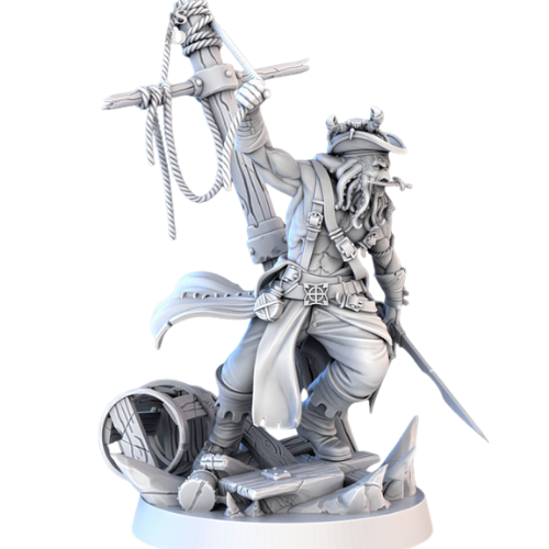 Dungeons & Dragons - STL Miniatures - Pirate Captain