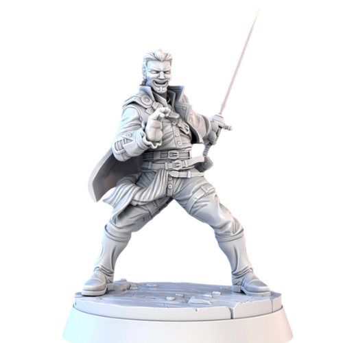 Dungeons & Dragons - STL Miniatures - Pirate Male Hero