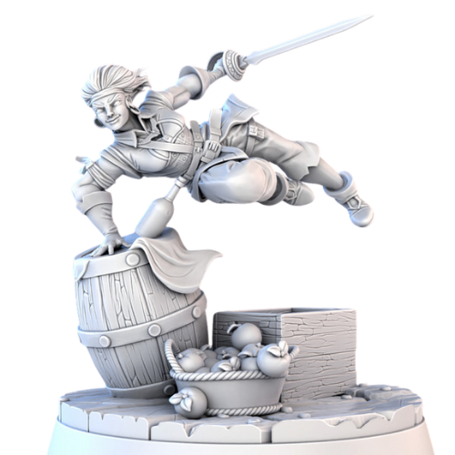 Dungeons & Dragons - STL Miniatures - Pirate Female Hero