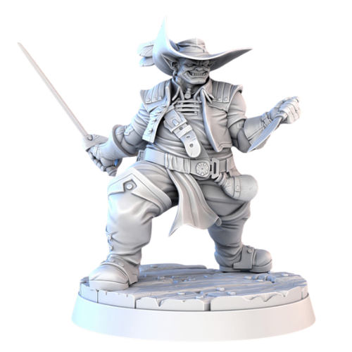 Dungeons & Dragons - STL Miniatures - Pirate Orc Hero
