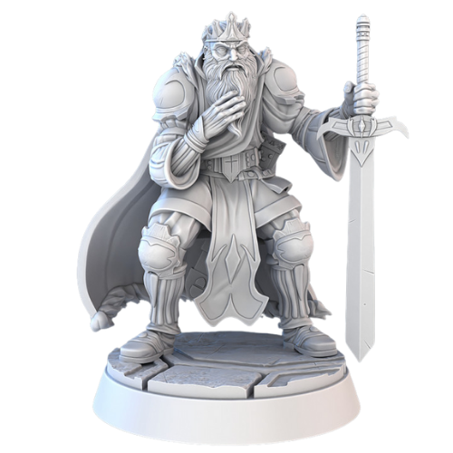 Dungeons & Dragons - STL Miniatures - Royal Court Old King
