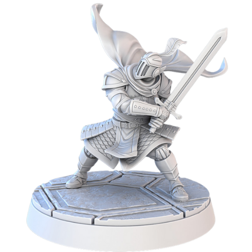 Dungeons & Dragons - STL Miniatures - Royal Court Guard Fighting Stance