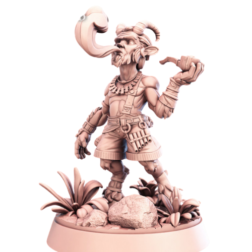 Dungeons & Dragons - STL Miniatures - Satyr Smoking