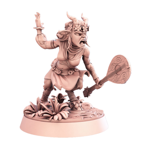 Dungeons & Dragons - STL Miniatures - Satyr with instrument