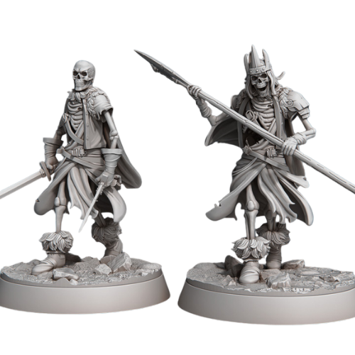 Dungeons & Dragons - STL Miniatures - Skeleton Warriors A(2 miniatures)