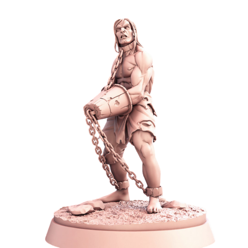 Dungeons & Dragons - STL Miniatures - Human Slave