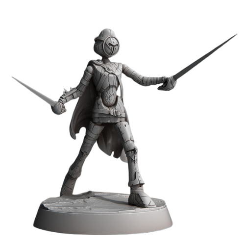 Dungeons & Dragons - STL Miniatures - Small Construct with dual swords