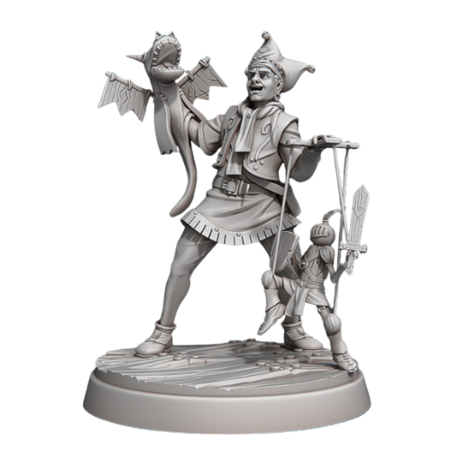 Dungeons & Dragons - STL Miniatures - Street Performer with Dolls