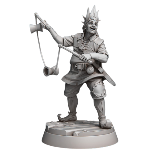 Dungeons & Dragons - STL Miniatures - Street Performer with Devils Game