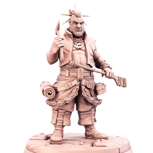 Dungeons & Dragons - STL Miniatures - Tattoo Artist