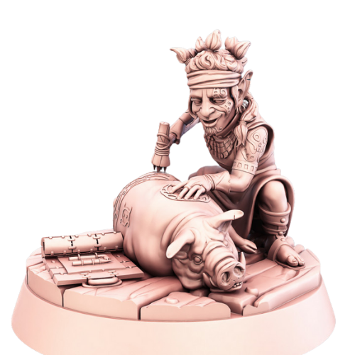 Dungeons & Dragons - STL Miniatures - Tattoo Artist Assistant