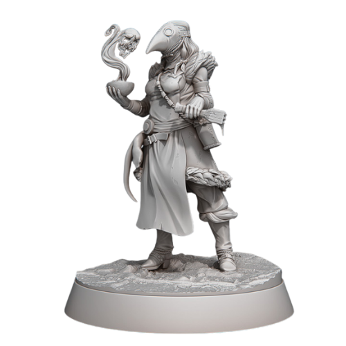 Dungeons & Dragons - STL Miniatures - Female Toxic Vendor