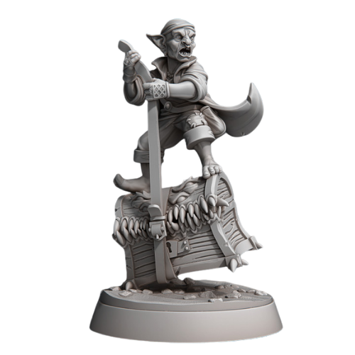 Dungeons & Dragons - STL Miniatures - Goblin Treasure Hunter