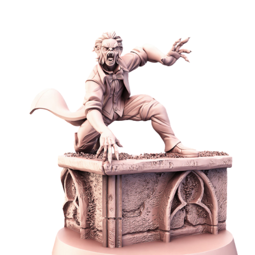 Dungeons & Dragons - STL Miniatures - Vampire Underling Crouching