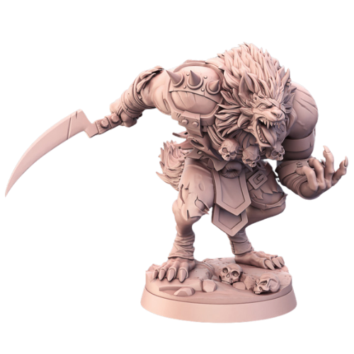 Dungeons & Dragons - STL Miniatures - Werewolf Lord