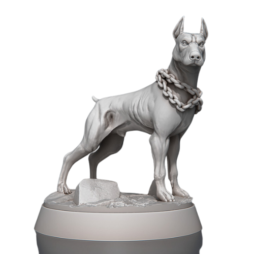 Dungeons & Dragons - STL Miniatures - Wild Dog Staring