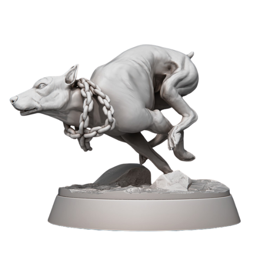 Dungeons & Dragons - STL Miniatures - Wild Dog Sprinting