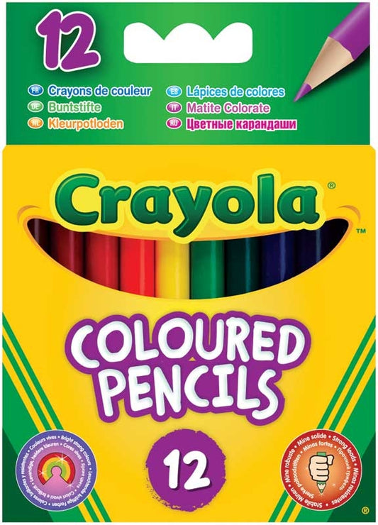 Crayola - Farveblyanter - Halv Længde - 12 farver