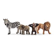 Schleich - Wild Life - 4 Dyr Starter Sæt - 42387