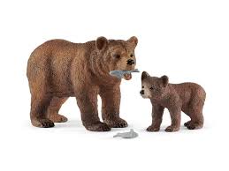 Schleich - Wild Life - Bjørne Mor og Unge - 42473