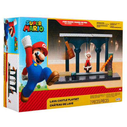 Super Mario Bros - Lava Castle med Fire Mario Legesæt